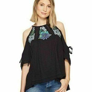 NEW!Free People oversized L cold shoulder tunic top
